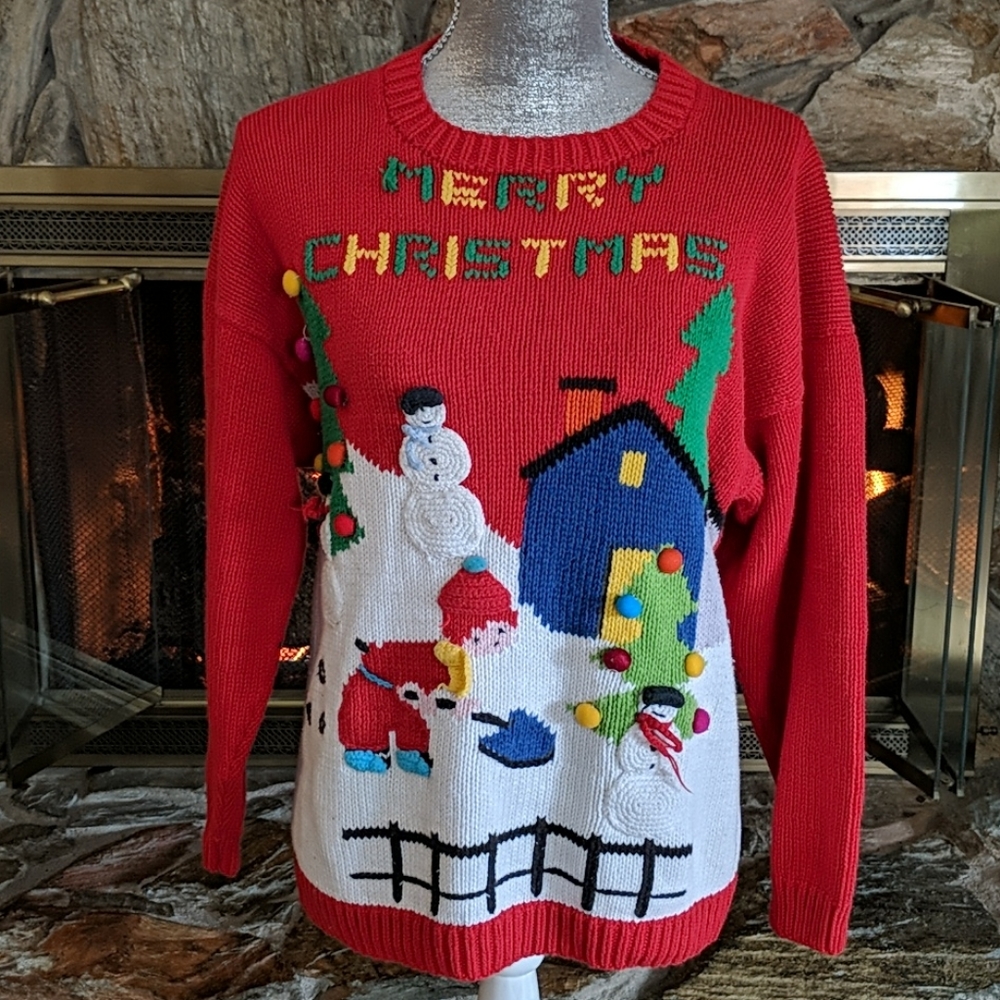 Vintage Christmas knit sweater